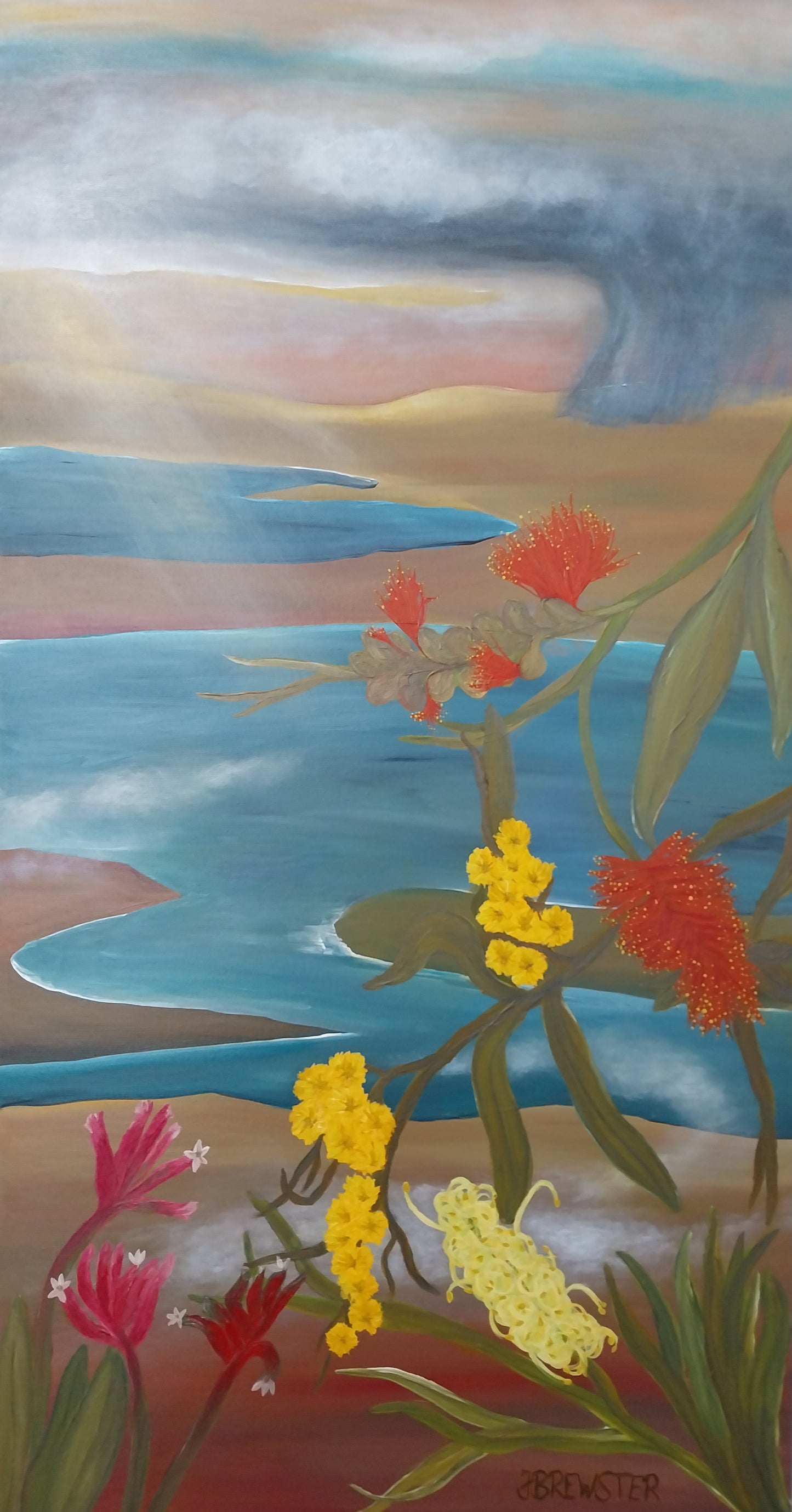 Artwork - Beyond the Flowers (Diptych)