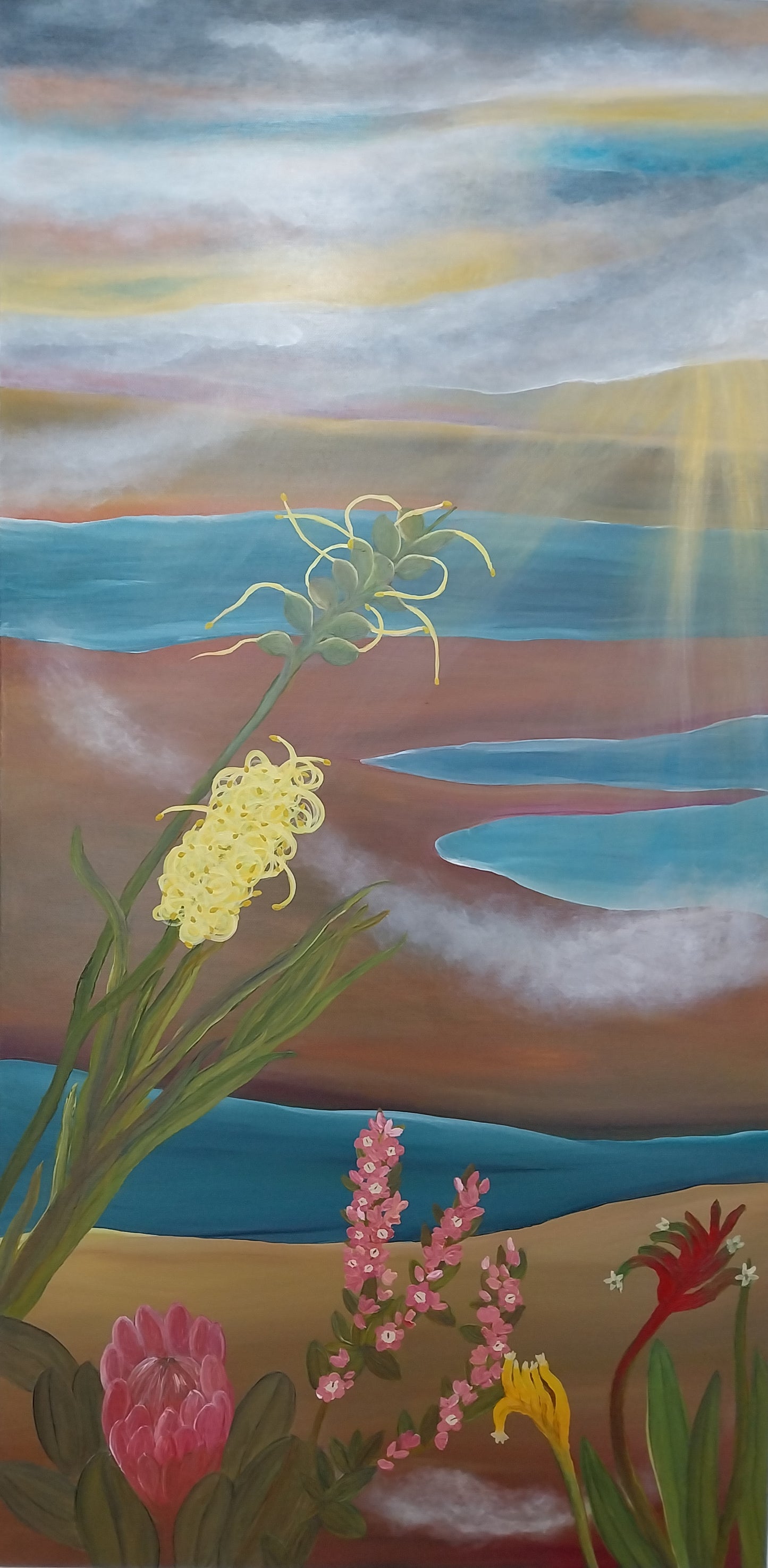 Artwork - Beyond the Flowers (Diptych)
