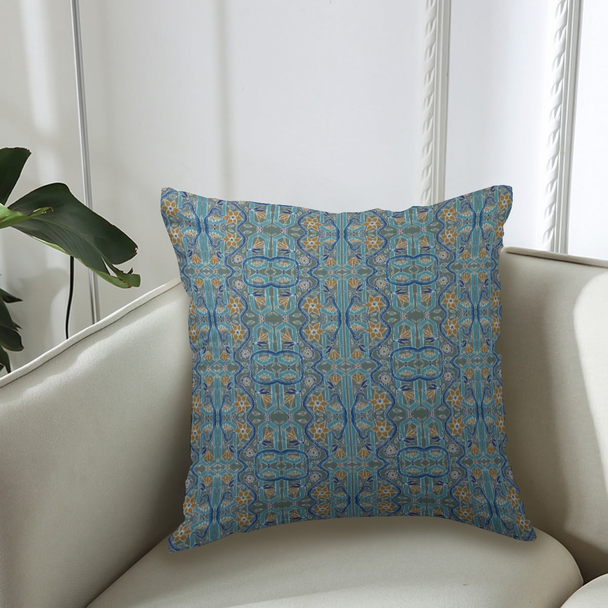 Couch Pillowcase - Mediterranean Flower