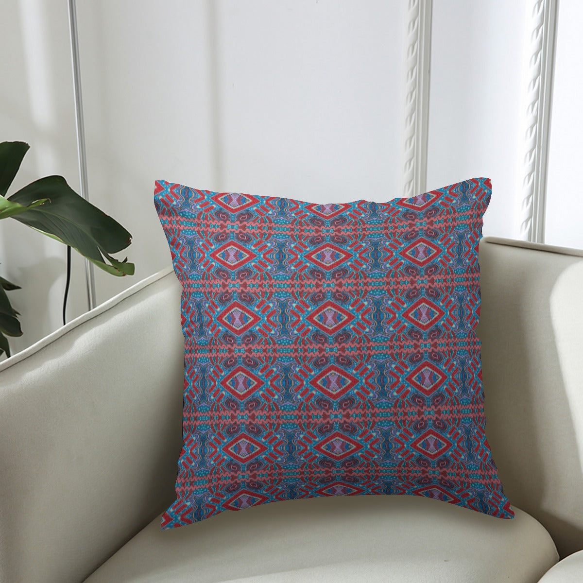 Couch Pillowcase - Hundertwasser inspired pen pattern